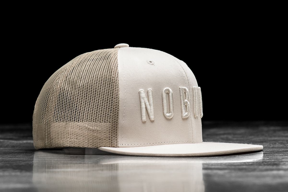 Nobull Flat-Brim Trucker Men's Hats Brown | Australia (JH3186)